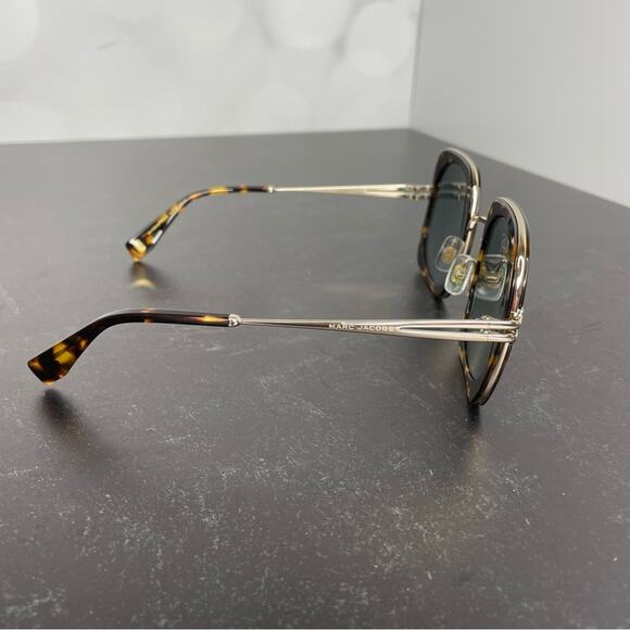 Marc Jacobs MJ1101/S 086QT Oversized Havana Metal Sunglasses Sz 53-24-145 - Picture 5 of 8
